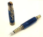 Antique Brass Dragon Fountain Pen #3374