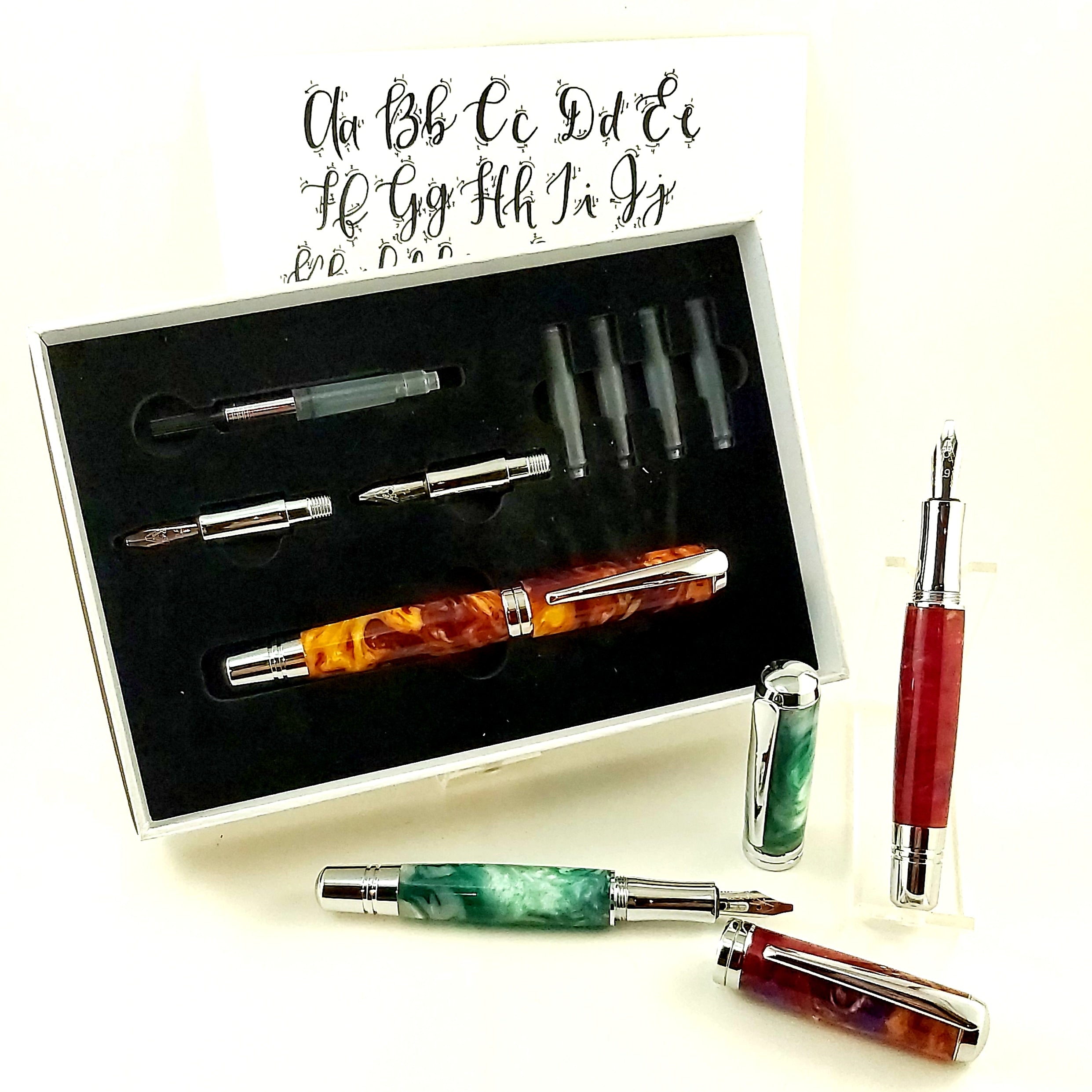 Eros Calligraphy Pen - Cappuccino Swirl #3107